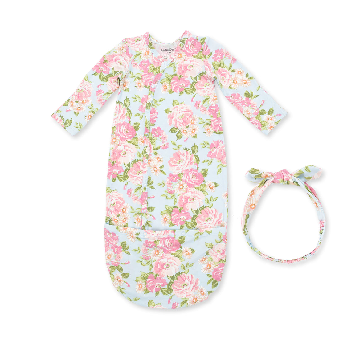 Angeline Floral - Bundle Gown and Headband