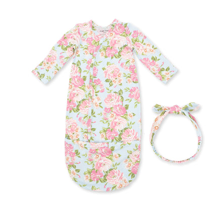 Angeline Floral - Bundle Gown and Headband