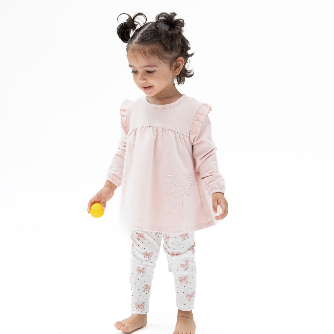 Veiled Pink Bows - Sweatshirt and Leggings