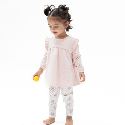 Veiled Pink Bows - Sweatshirt and Leggings