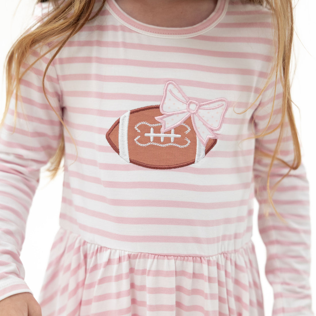 Football Dot and Stripe - Top and Ruffle Bells