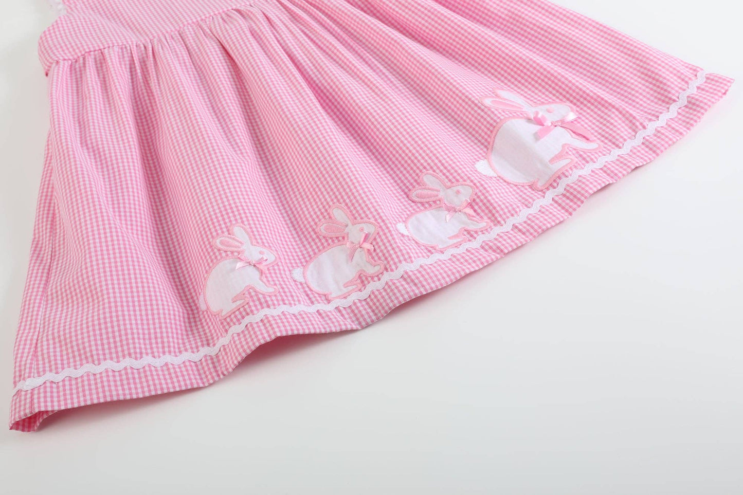 Pink Gingham Bunny Dress