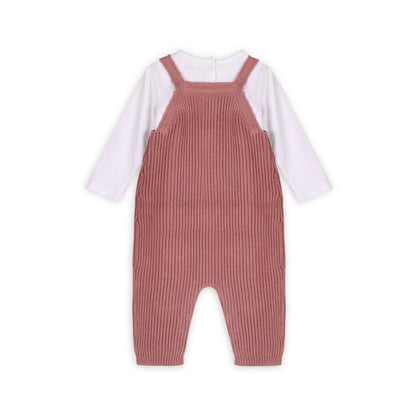 Sweet Bow Embroidered Sweater Knit Baby Jumpsuit (Organic)