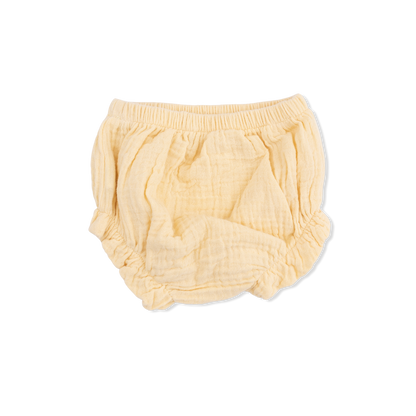 Solid Muslin Italian Straw - Smocked Top with Bloomer