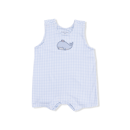 Bubbly Sailor Whales Blue - Sleeveless Jon Jon
