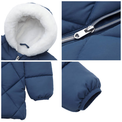 Baby Toddler Girls' Mini Fur Lined Winter Puffer Coat