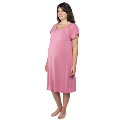 Rose Mommy Labor and Delivery/ Nursing Gown