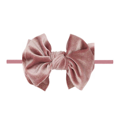 Baby Bling® Velvet FAB® Skinny soft headband with velvet bow