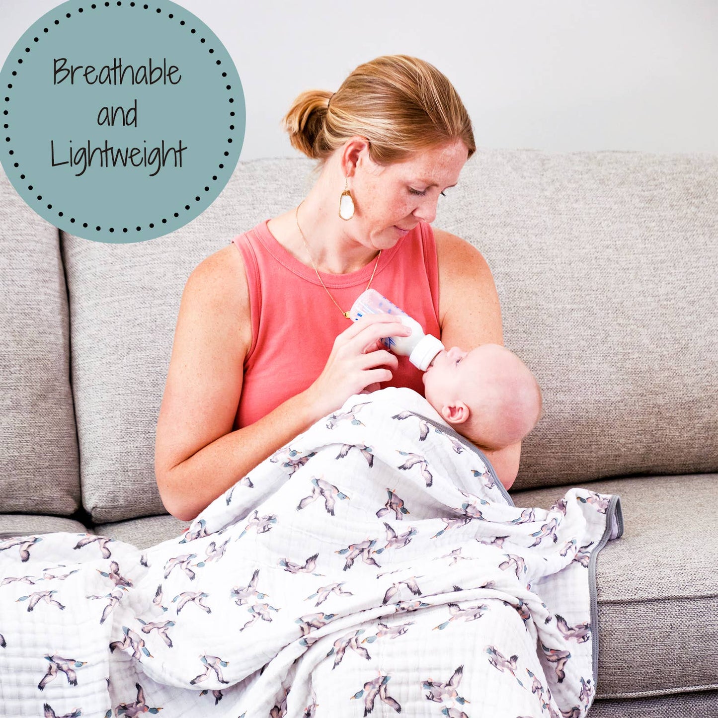 Quackin'up Baby Muslin Quilt