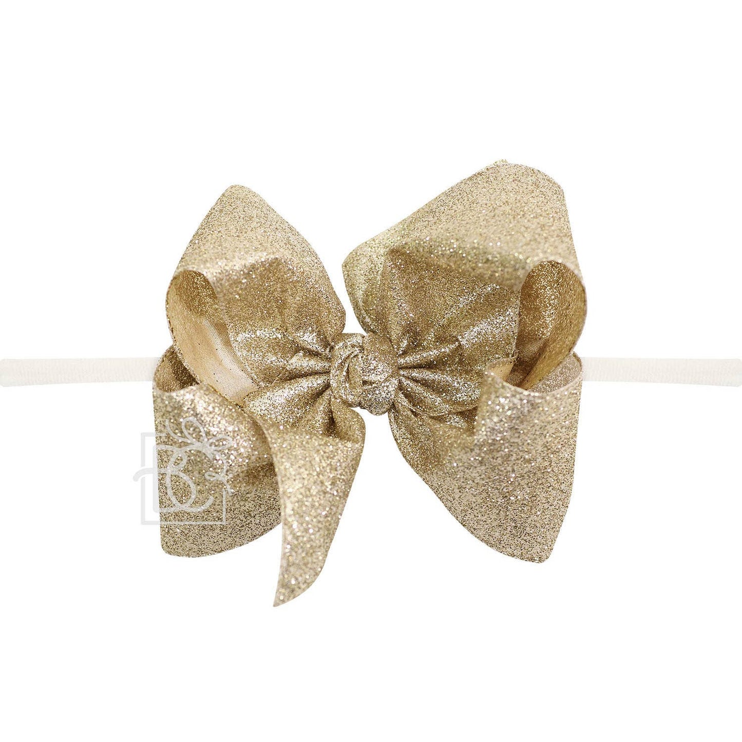 1/4" Headband w/Glitter Bow