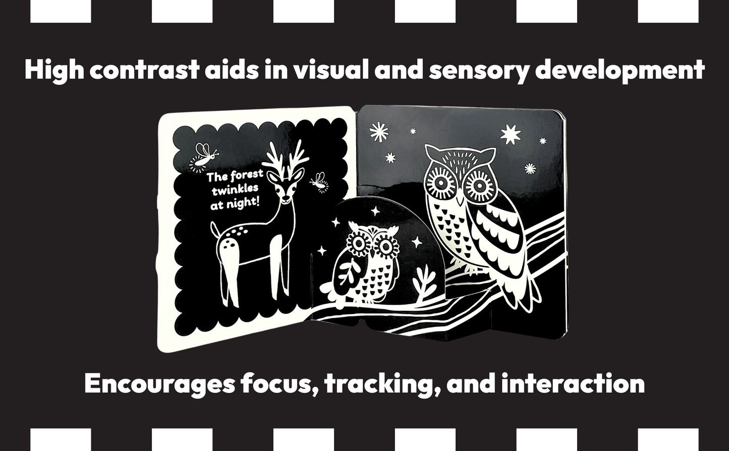 Look, Look, Baby! Forest High Contrast Black & White Book