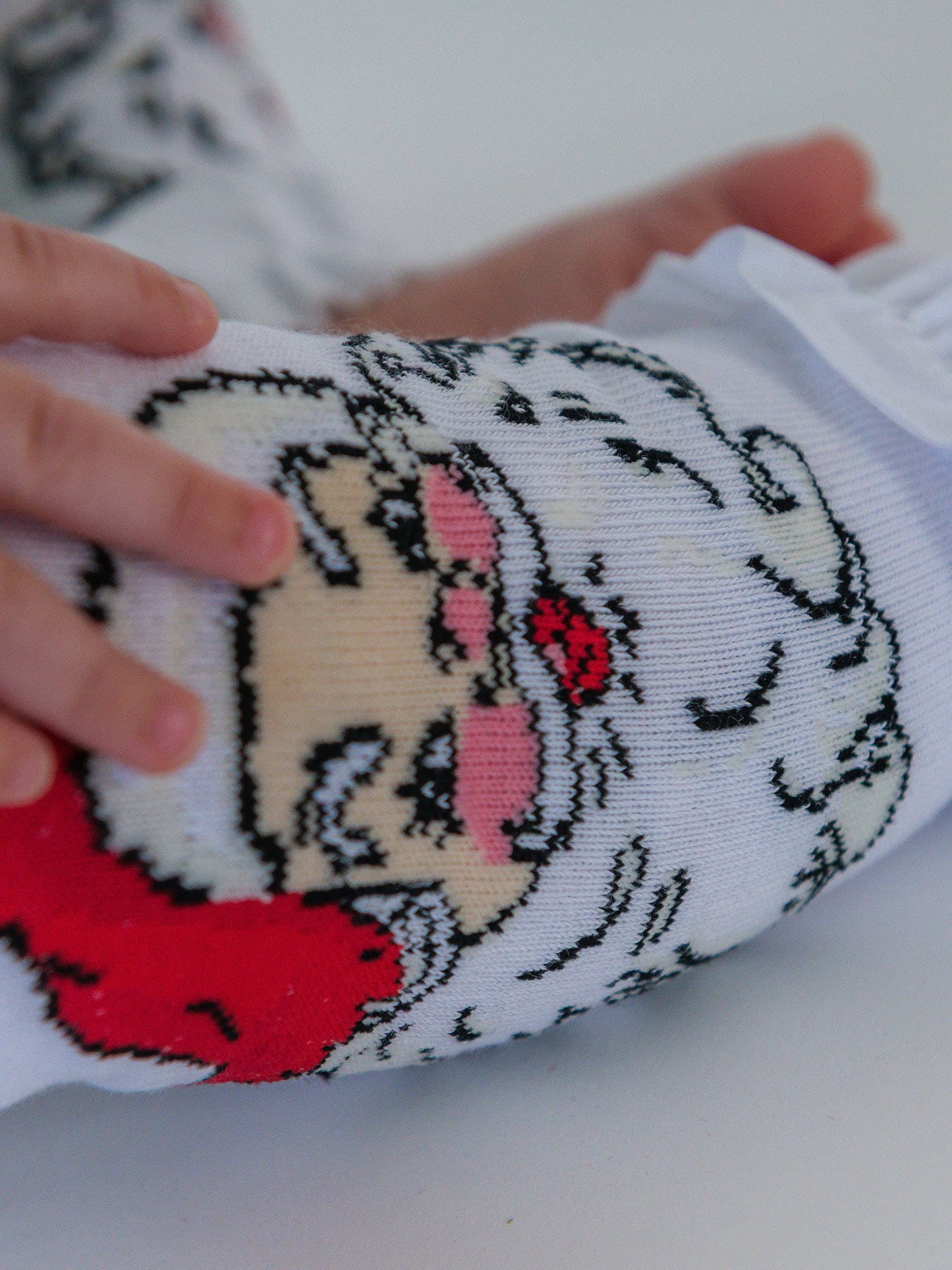 Girls Santa Joy Patterned Footless Ruffle Tights