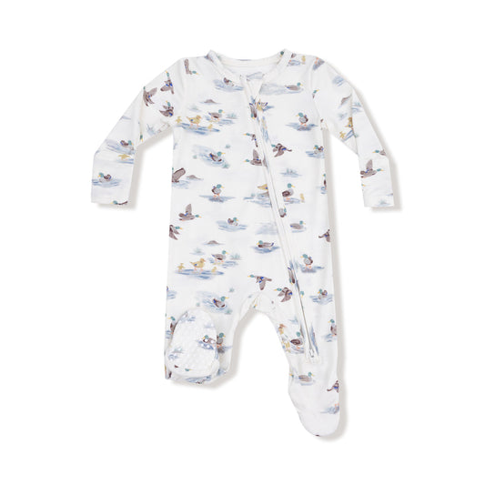 Zipper Footie - Migrating Mallards