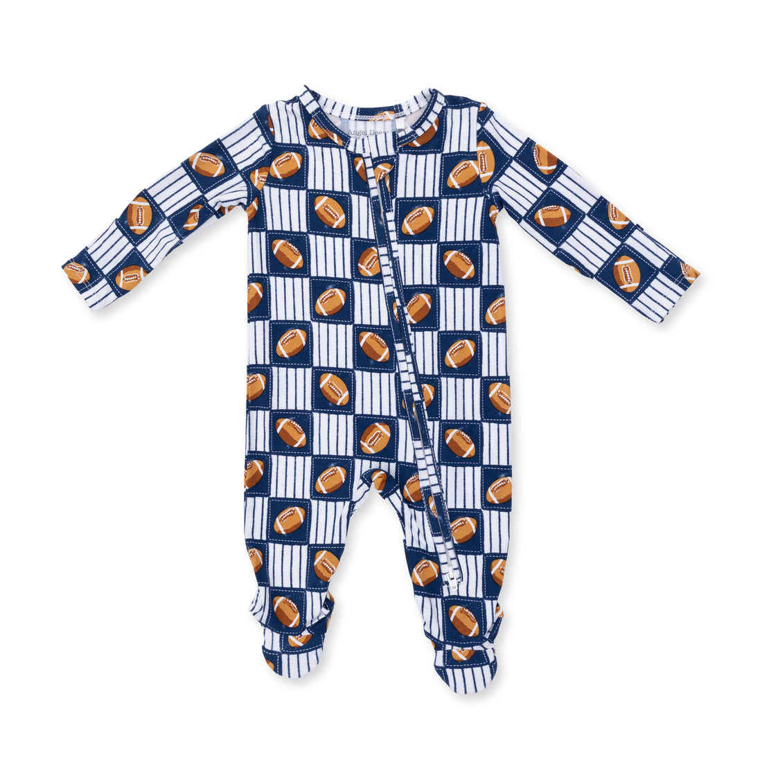 Football Patchwork - Zipper Footie