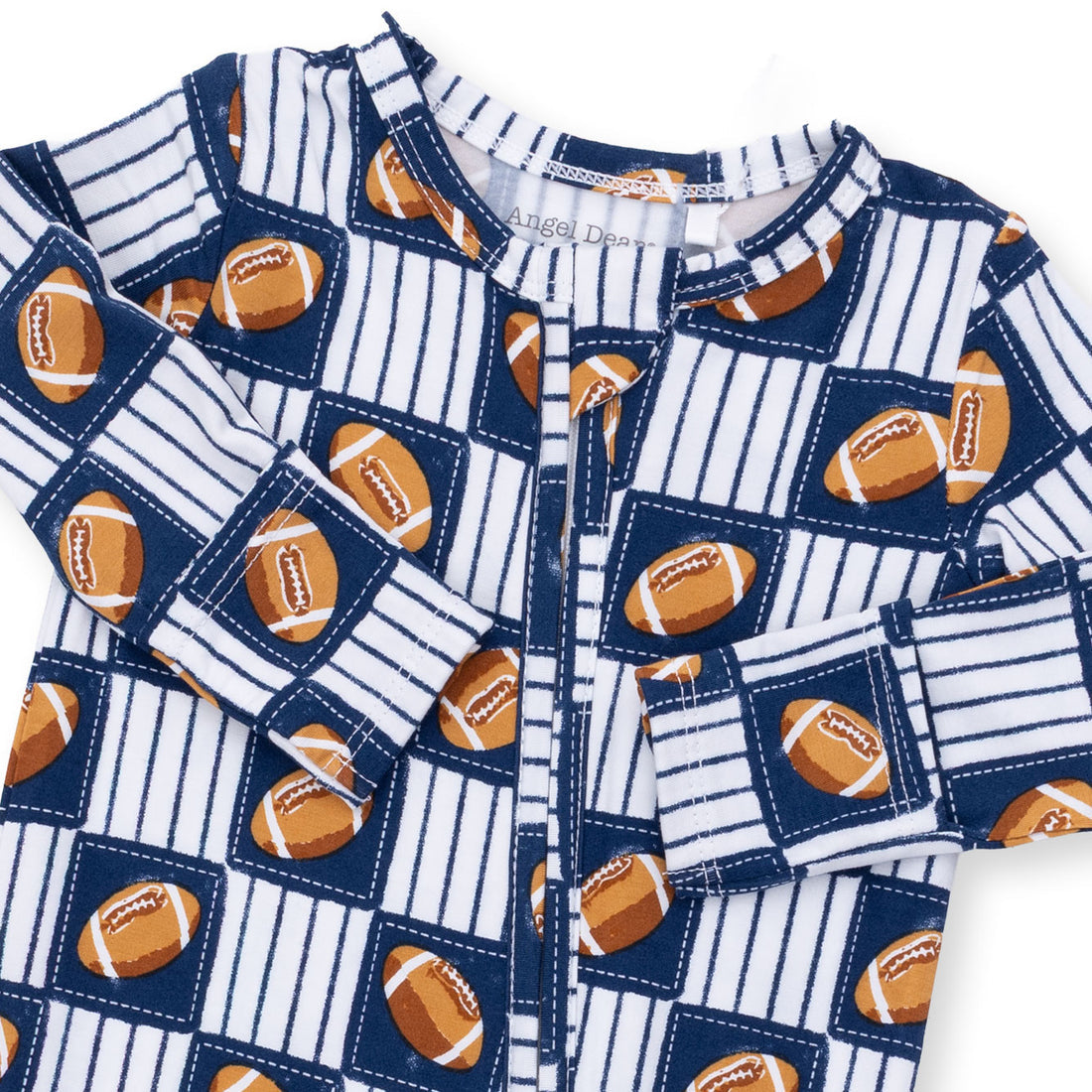 Football Patchwork - Zipper Footie
