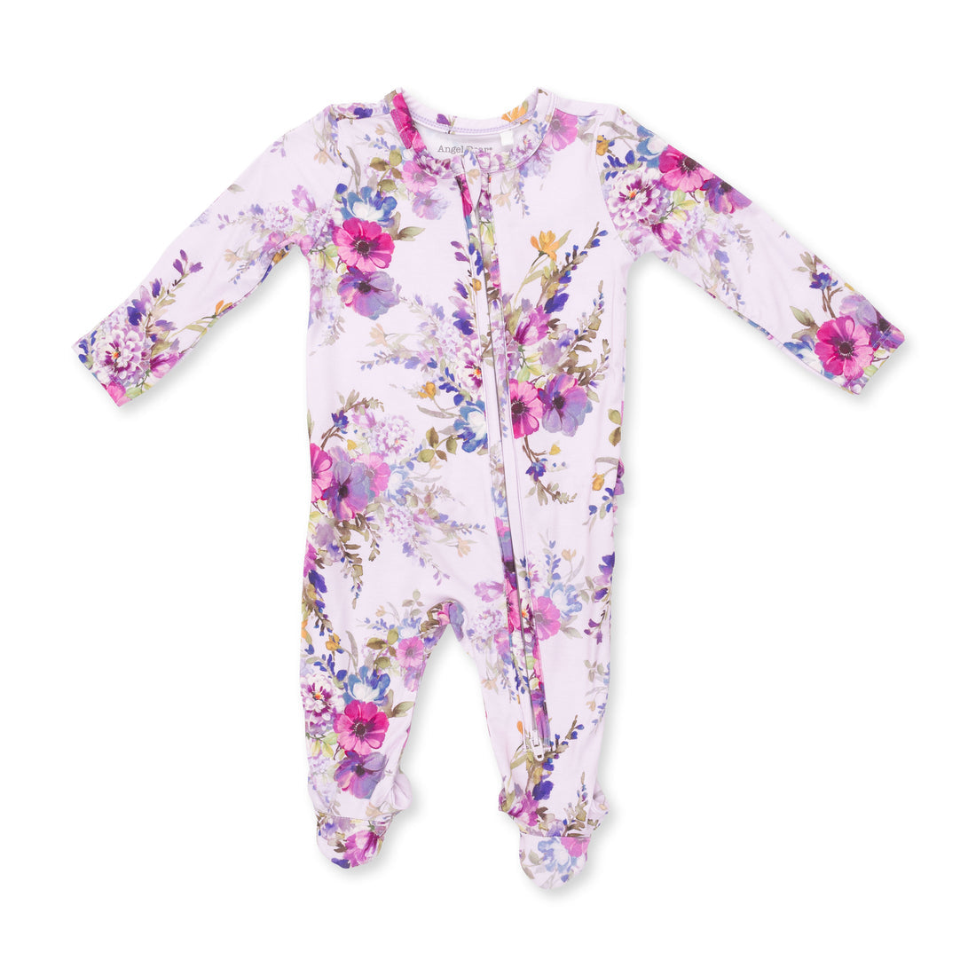 Dahlia Floral - Ruffle Zipper Footie