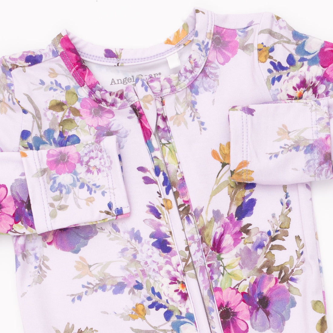 Dahlia Floral - Ruffle Zipper Footie