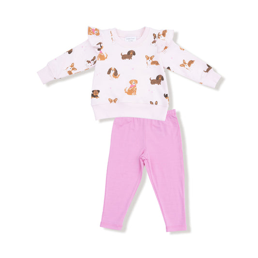 Ruffle Sweatshirt + Legging Set - Best Friend Dogs