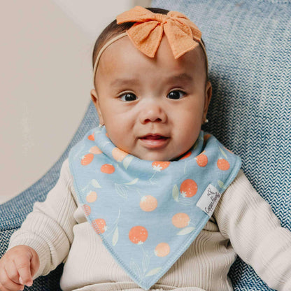 4 Pack Baby Bandana Bibs - Clementine