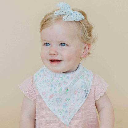 4 Pack Baby Bandana Bibs - Claire