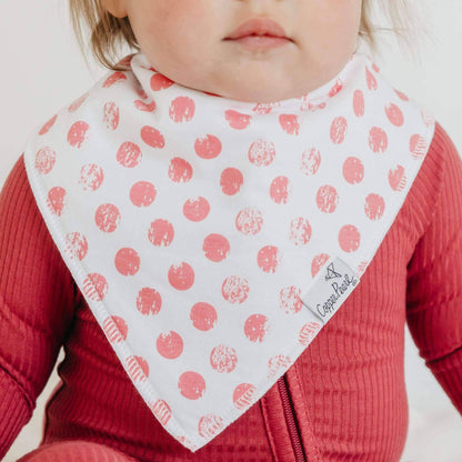 4 Pack Baby Bandana Bibs - Claire