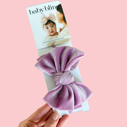 Baby Bling® Velvet FAB® Skinny soft headband with velvet bow