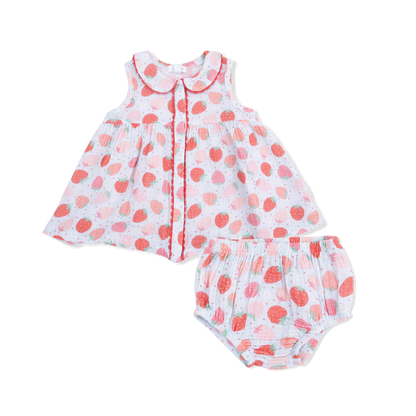 Strawberry Bliss - Dress with Bloomer