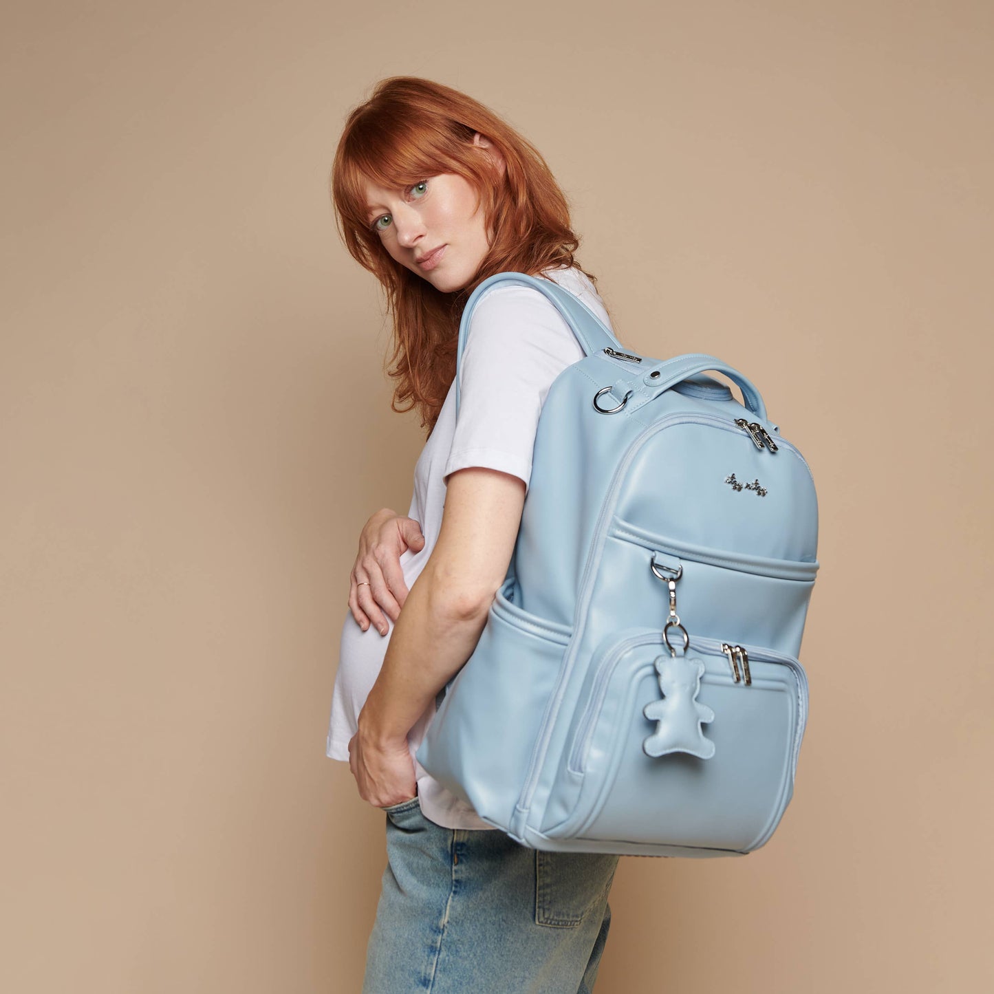 Teddy Blue Boss Plus™ Backpack Diaper Bag
