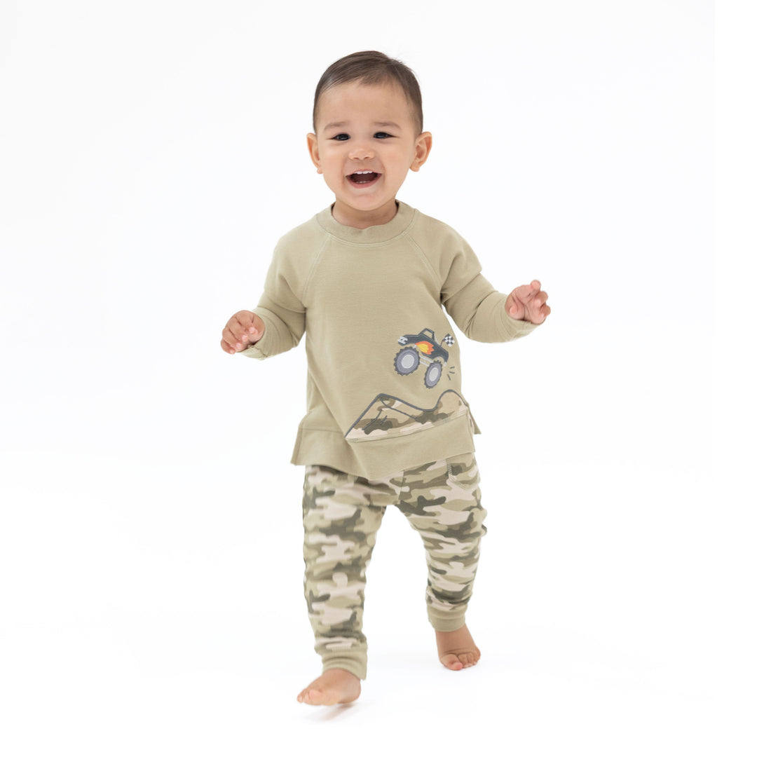 Camo French Terry - Sweatshirt/Pant Set