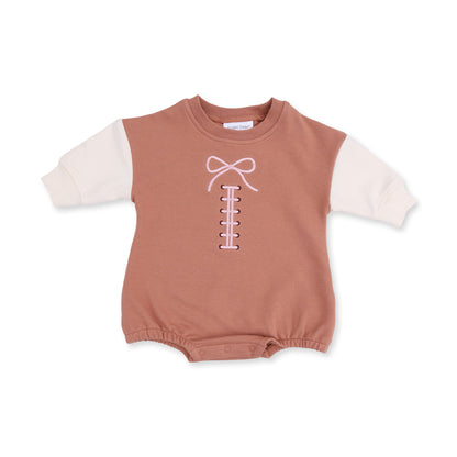 Football Laces - Sweatshirt Bubble with Bow Embroidery