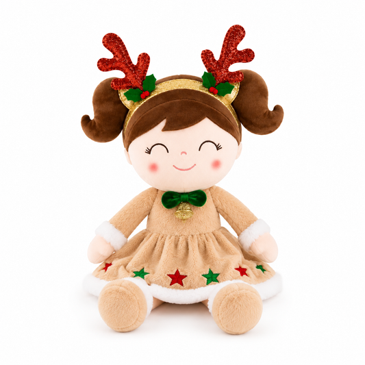 16" Reindeer Holiday Keepsake Plush Doll