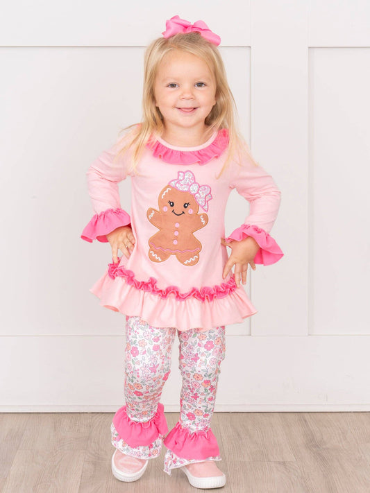Gingerbread Dolly Embroidered Outfit