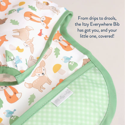 Itzy Everywhere Bib™ - Woodland