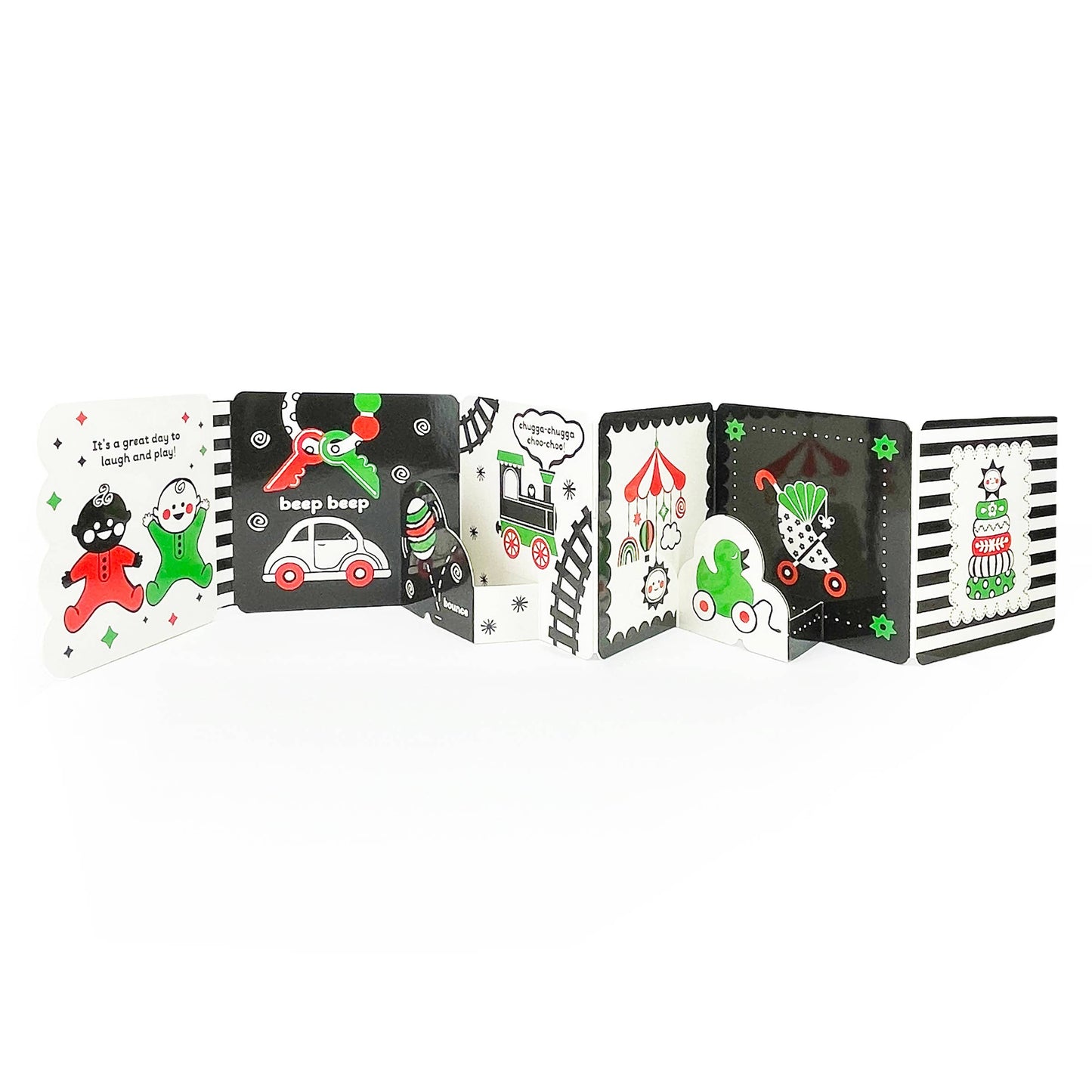 Look, Look, Baby! Playtime High Contrast Black & White Book