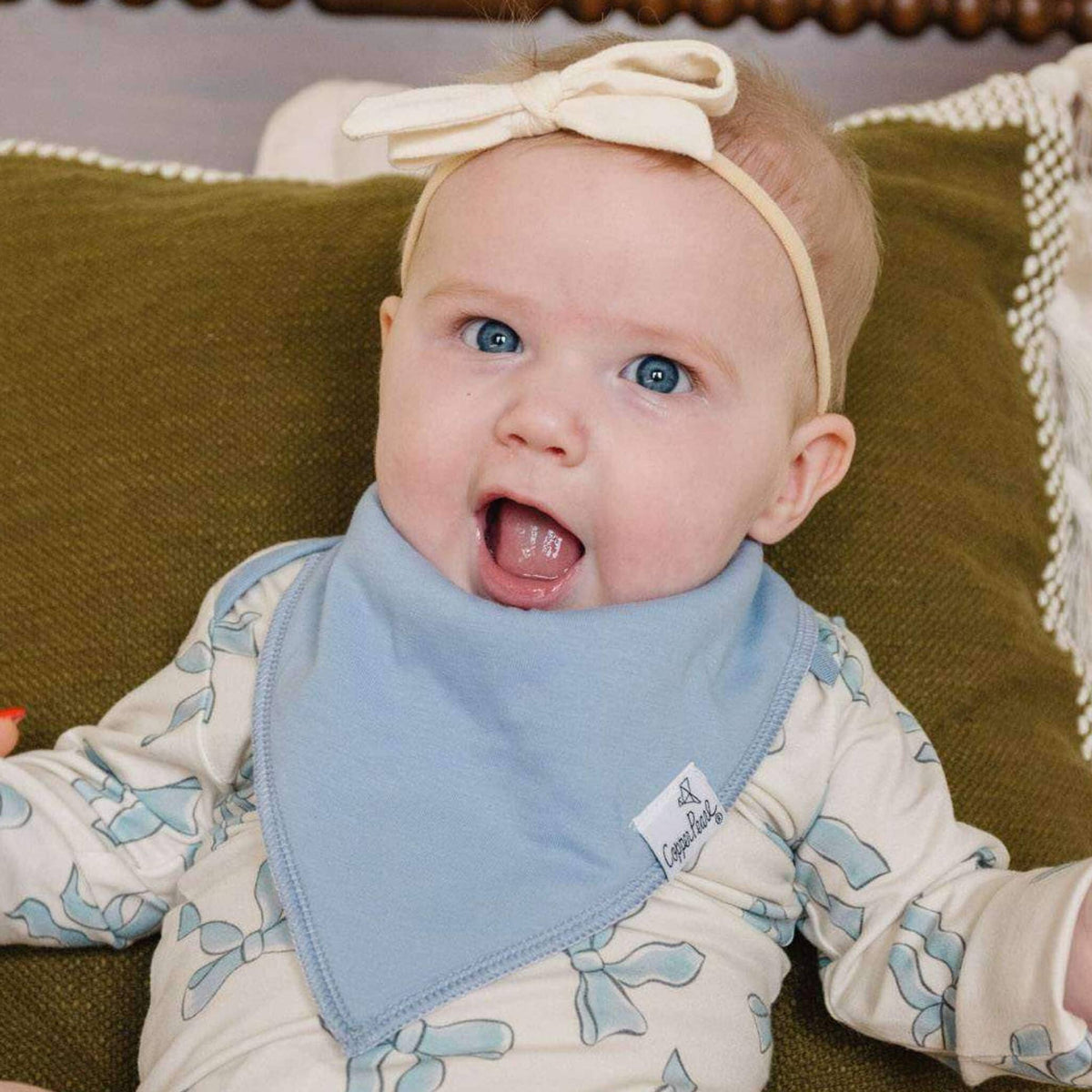 4 Pack Baby Bandana Bibs - Gemma In Tan