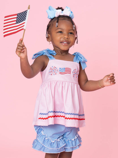 Freedom Sparkles Embroidered Outfit