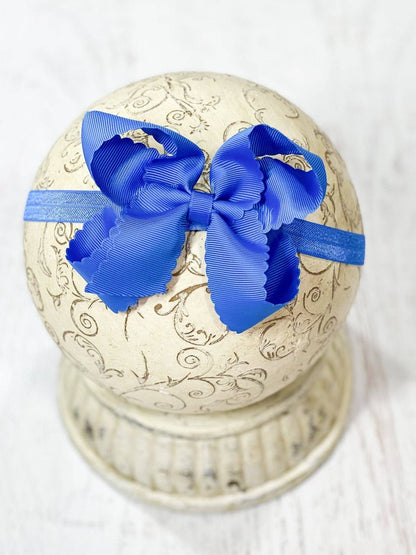 4.5" Classic Scalloped Hair Bow