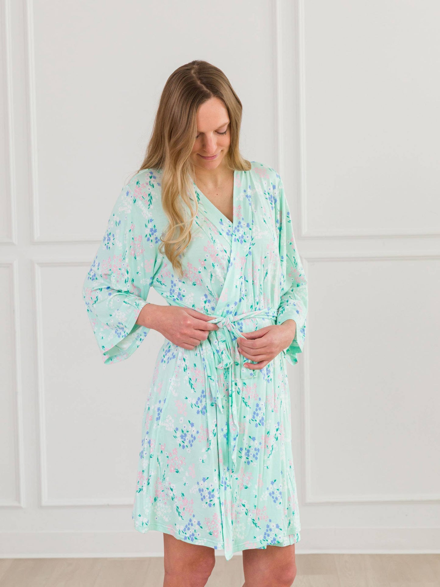 Mint Meadow Mommy & Me Maternity Robe