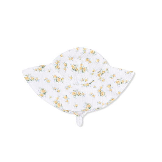 Wide Brim Sun Hat - Sunshine Roses