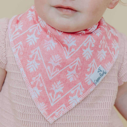 4 Pack Baby Bandana Bibs - Claire