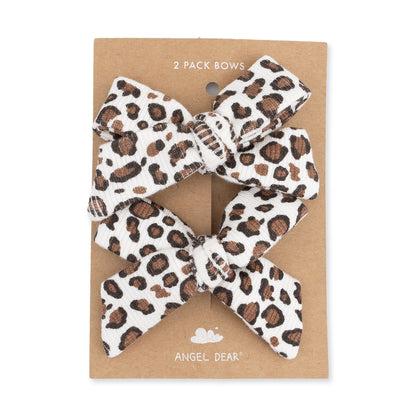 Leopard Rib - 2 Pack Bow Clips
