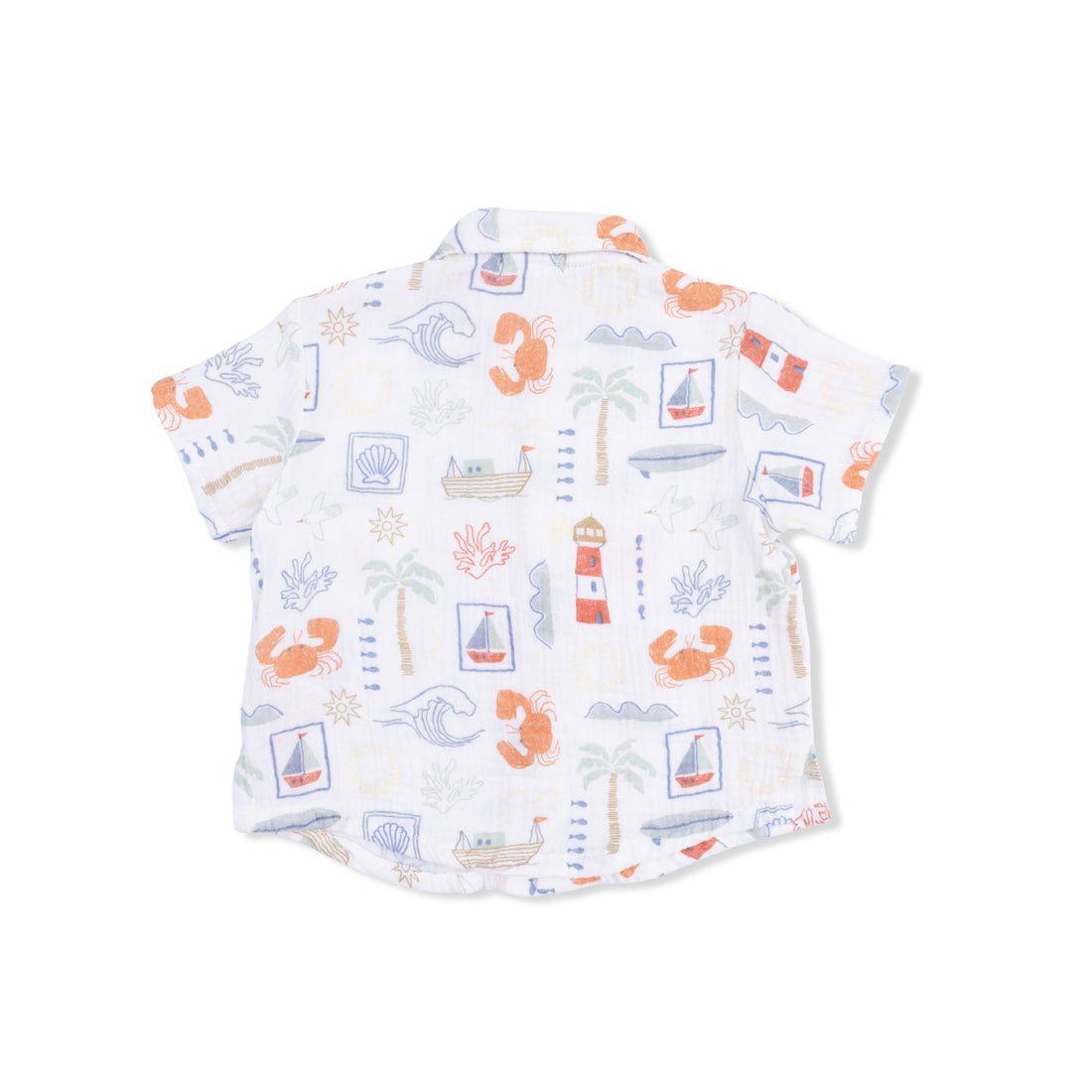 Polo Button Up with Casual Short - Club Mediterranean