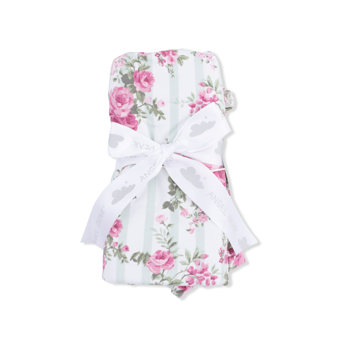 Ruffle Blanket - Cabbage Rose Stripe