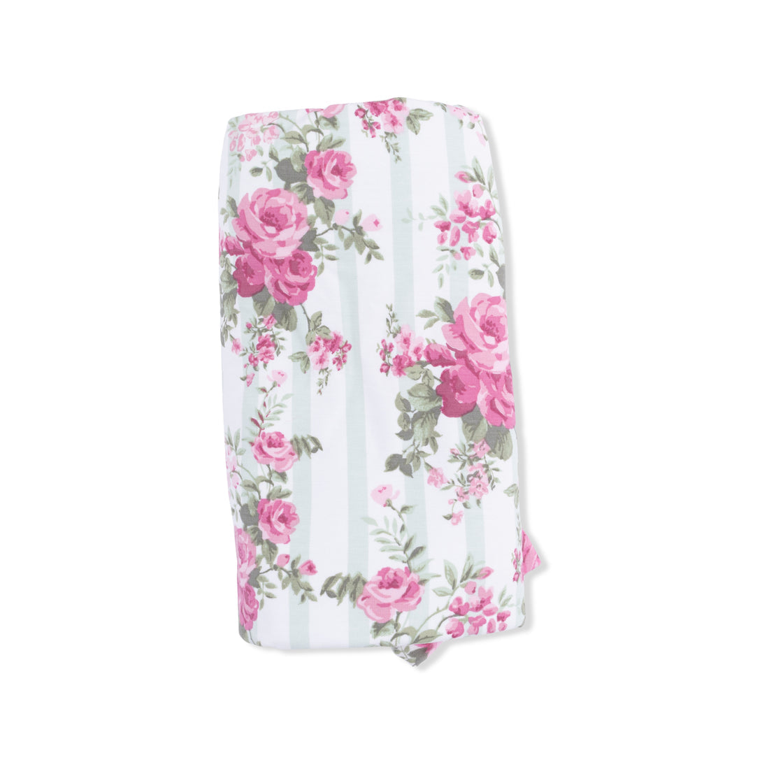 Ruffle Blanket - Cabbage Rose Stripe