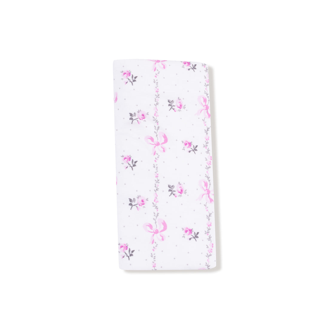 Ruffle Burp Cloth - Dainty Buds and Bows