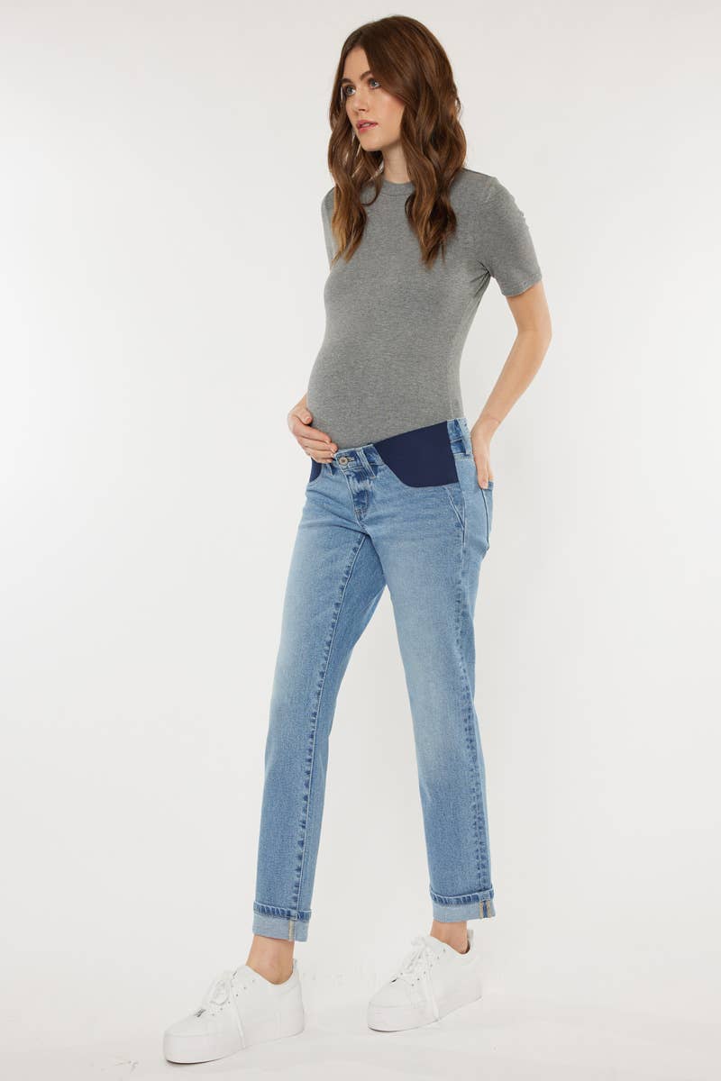 Kancan Yasmin Boyfriend Maternity Jean