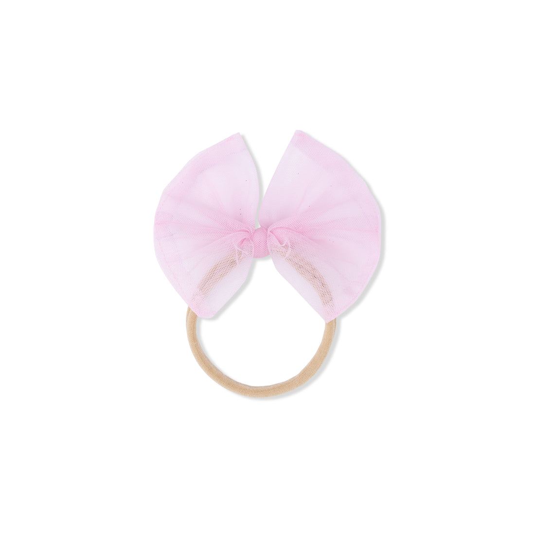 Bow on Headband - Solid Romance Rose