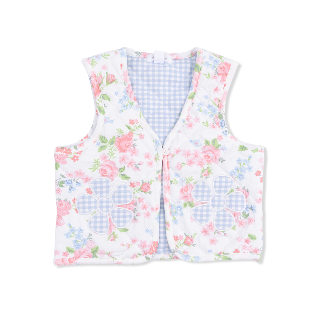 Quilted Vest - Cute Little Roses