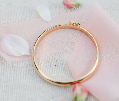 Gold Classic Bangle for Baby & Kids