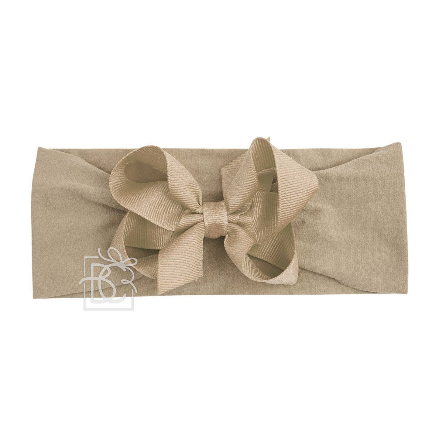 Wide Headband w/Classic Grossgrain Bow